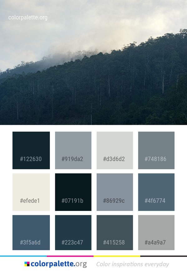 Sky Mountainous Landforms Nature Color Palette