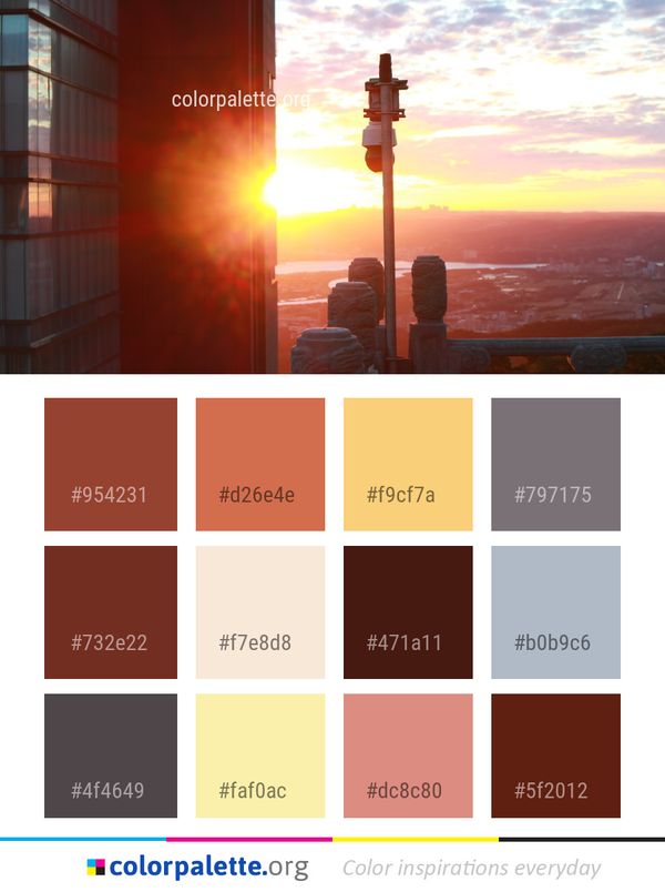 Sky Sunrise Sunset Color Palette