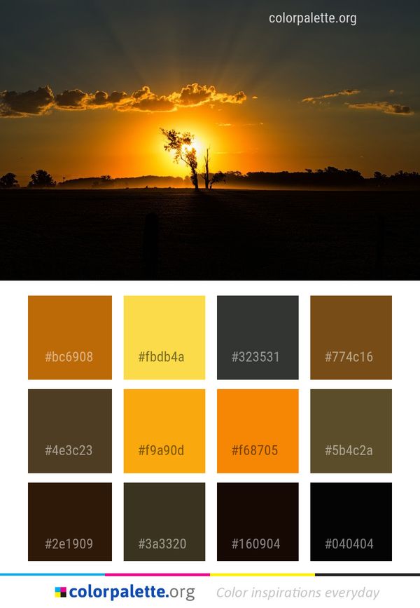 Sky Sunset Horizon Color Palette