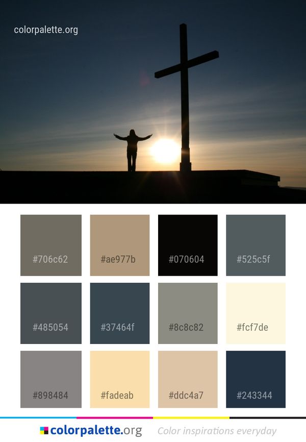 Cross Sky Sunrise Color Palette