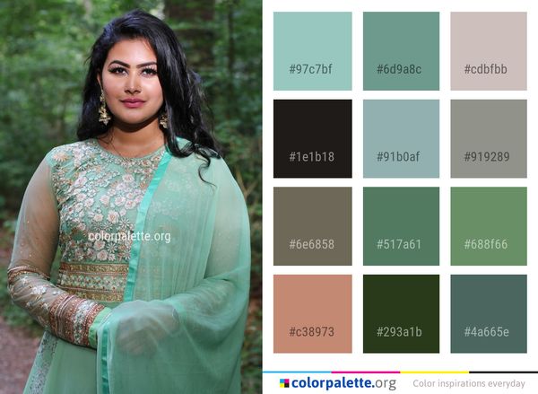 Green Trunk Abdomen Color Palette