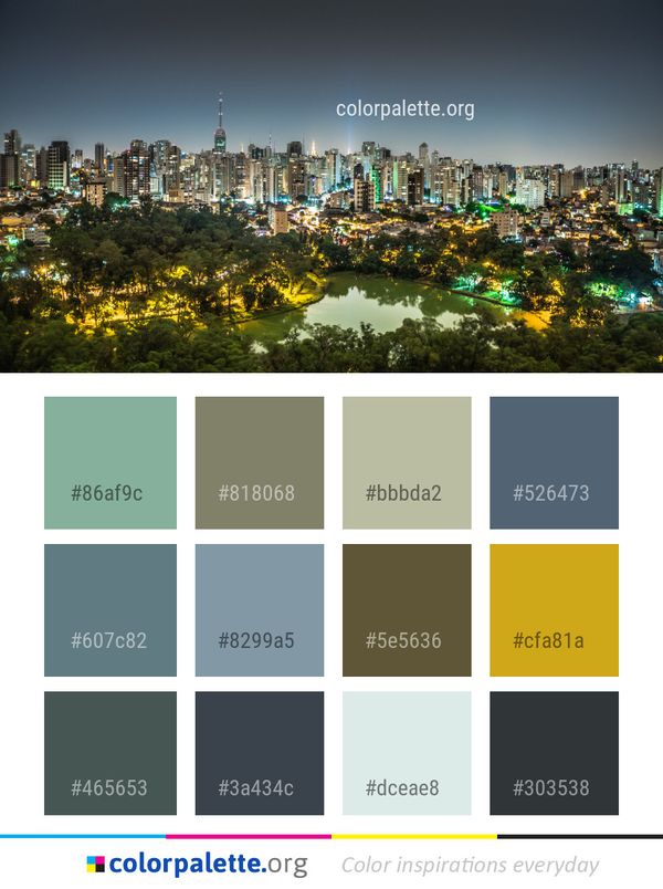Metropolitan Area Cityscape City Color Palette