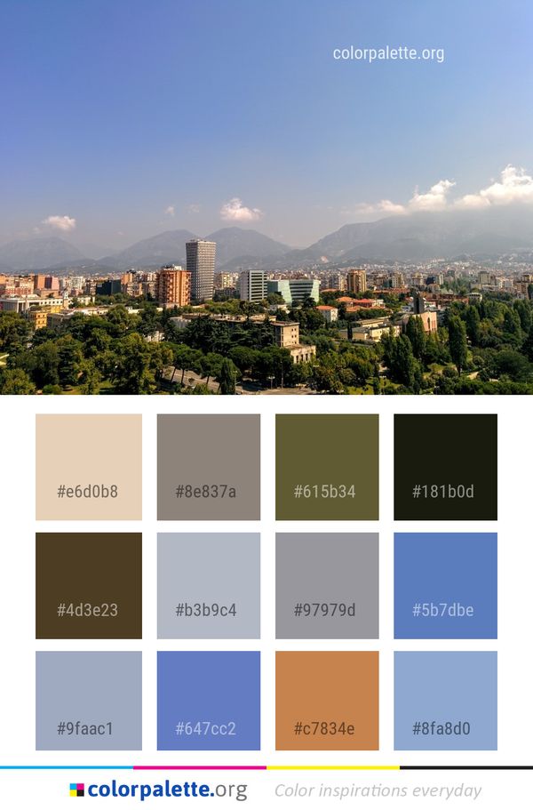 Metropolitan Area Sky City Color Palette