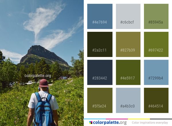 Mountainous Landforms Nature Mountain Color Palette
