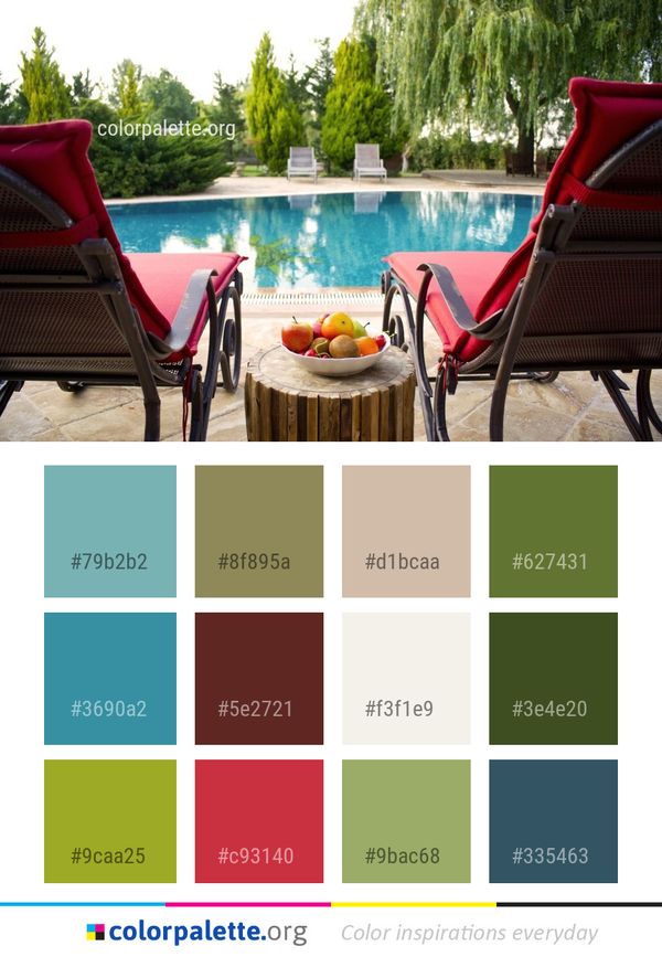 Property Leisure Sunlounger Color Palette