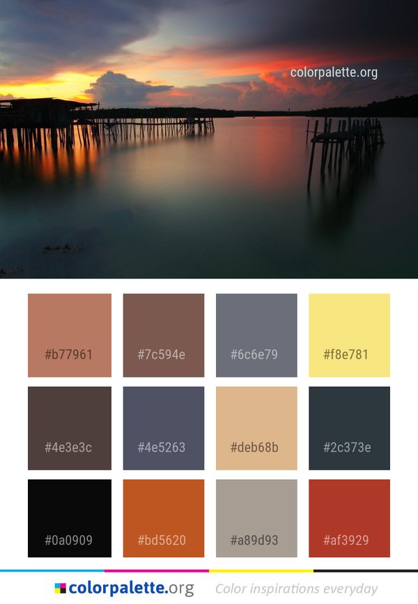 Reflection Sky Horizon Color Palette