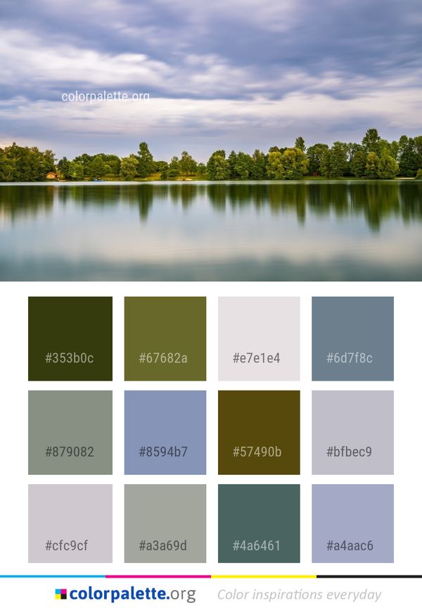 Reflection Water Sky Color Palette