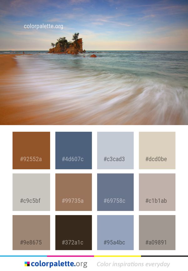 Sea Body Of Water Sky Color Palette