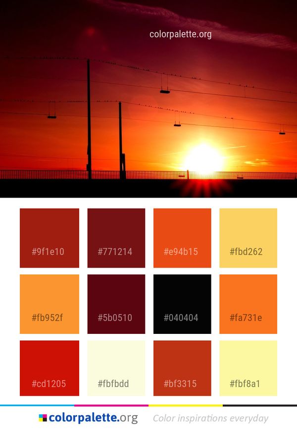Sky Afterglow Atmosphere Color Palette