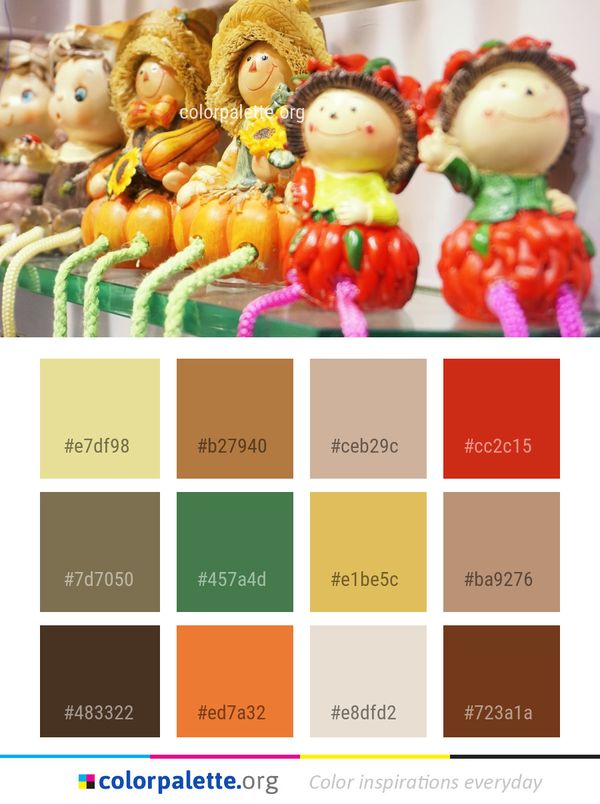 Toy Doll Fruit Color Palette