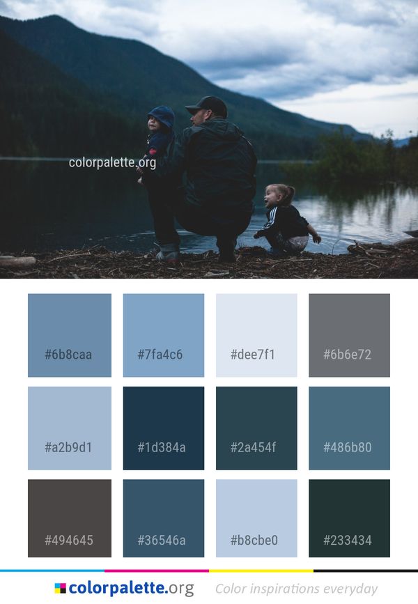 Water Nature Mountainous Landforms Color Palette