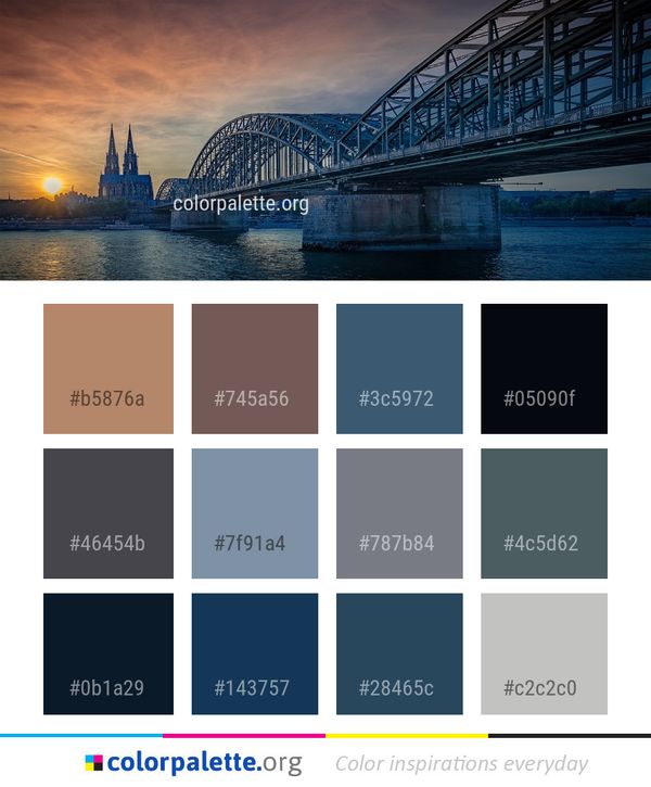 Bridge Sky Landmark Color Palette