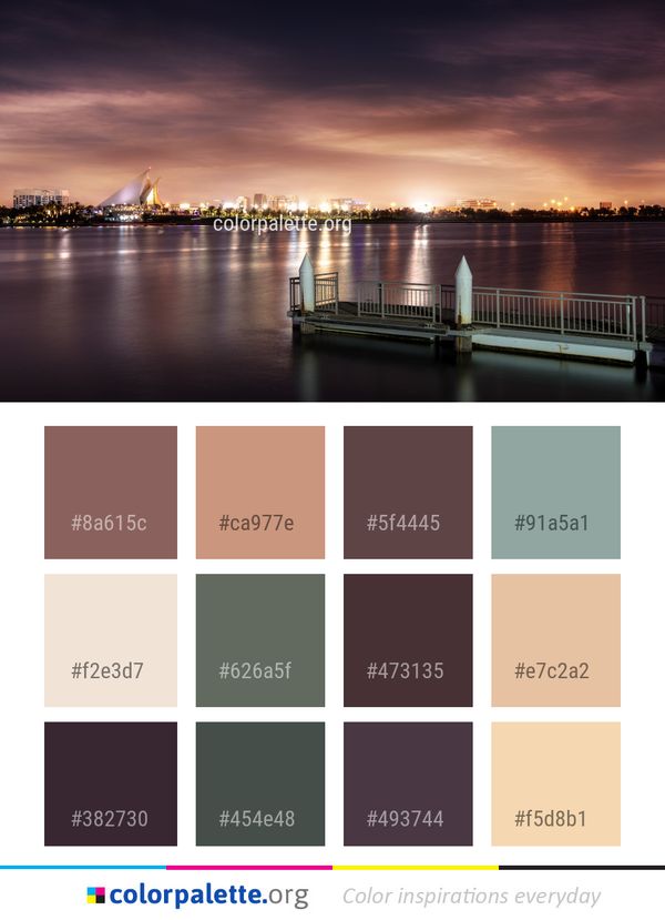Cityscape Reflection Sky Color Palette