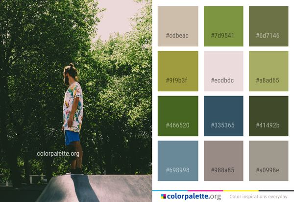 Green Tree Clothing Color Palette