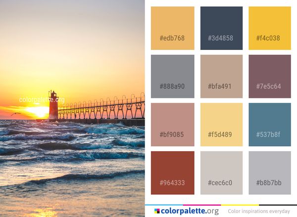 Sea Horizon Ocean Color Palette