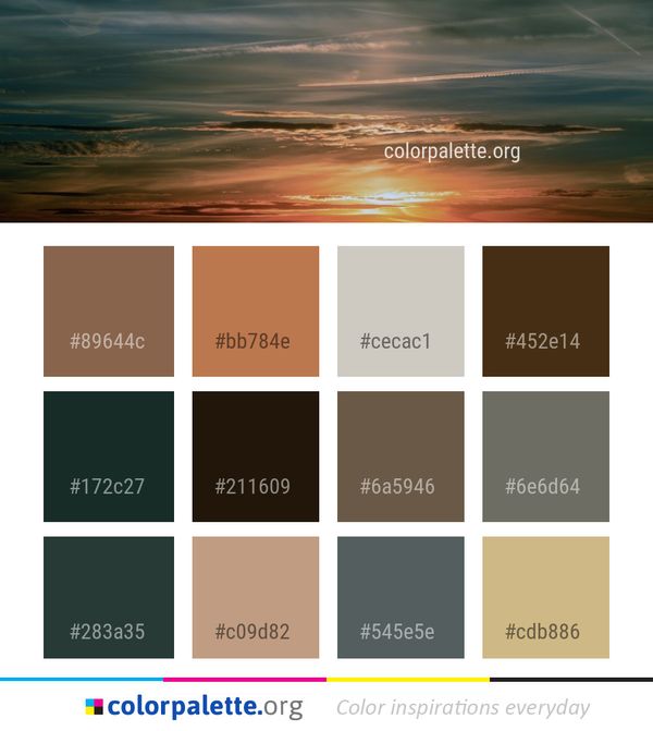 Sky Horizon Atmosphere Color Palette
