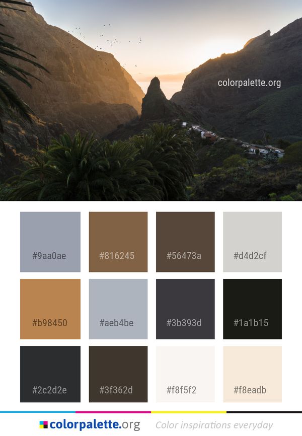 Sky Mountainous Landforms Wilderness Color Palette