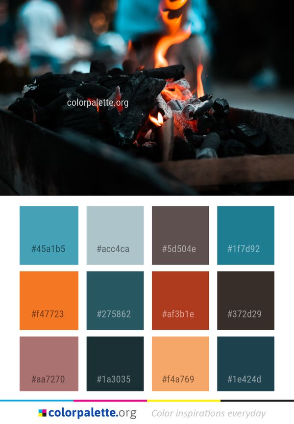 Fire Darkness Color Palette