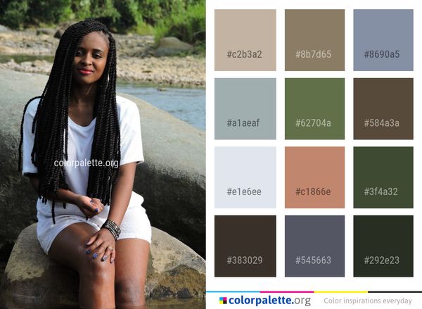 Hair Beauty Human Color Color Palette