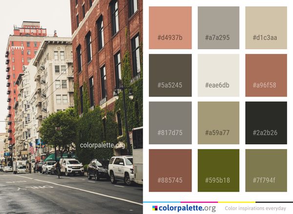 Metropolitan Area Urban Neighbourhood Color Palette