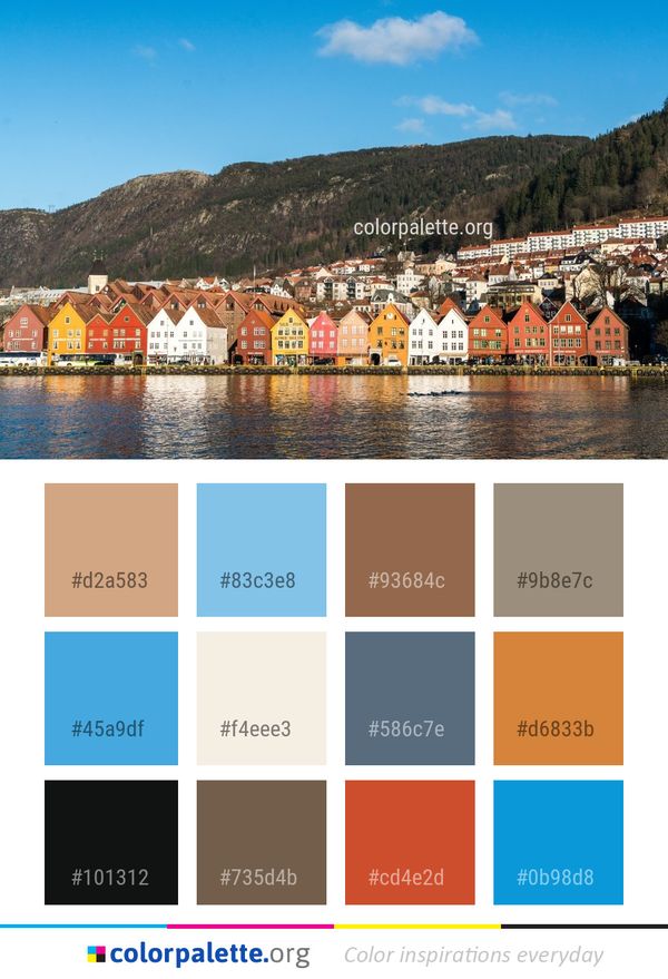 Nature Lake Mountain Color Palette