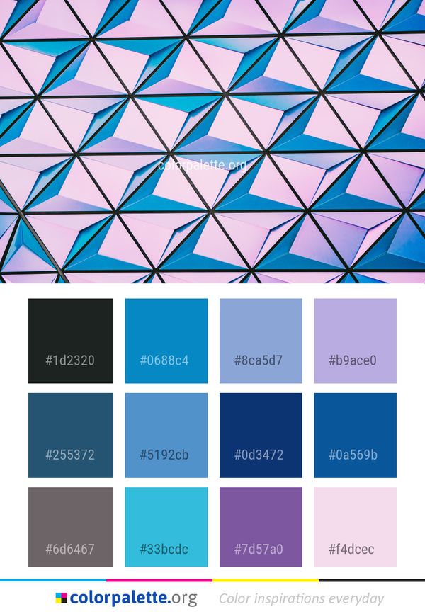 Pattern Symmetry Design Color Palette