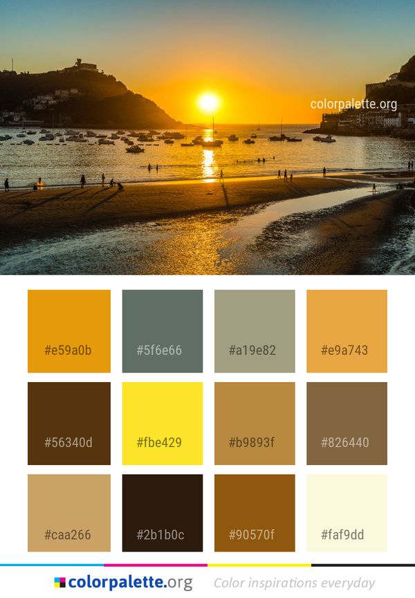 Sea Body Of Water Sky Color Palette