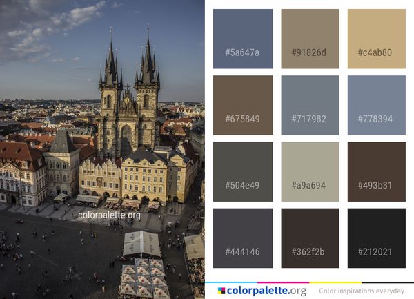 Sky City Urban Area Color Palette
