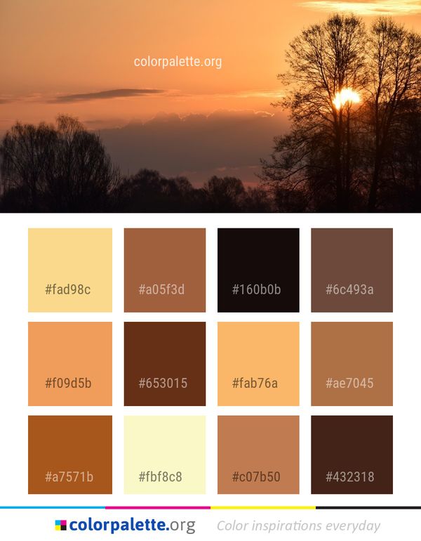 Sky Red At Morning Dawn Color Palette