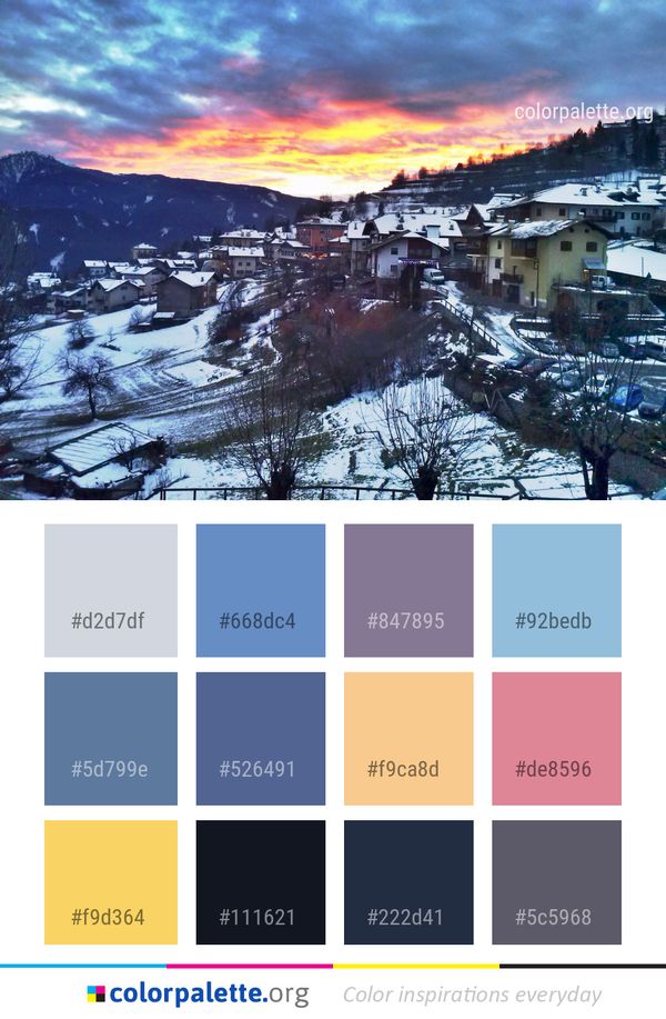 Sky Winter Snow Color Palette
