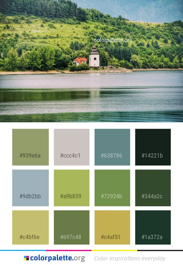 Water Nature Loch Color Palette