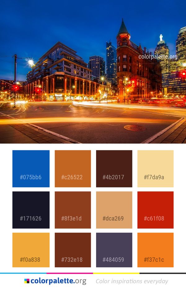 Metropolitan Area City Landmark Color Palette
