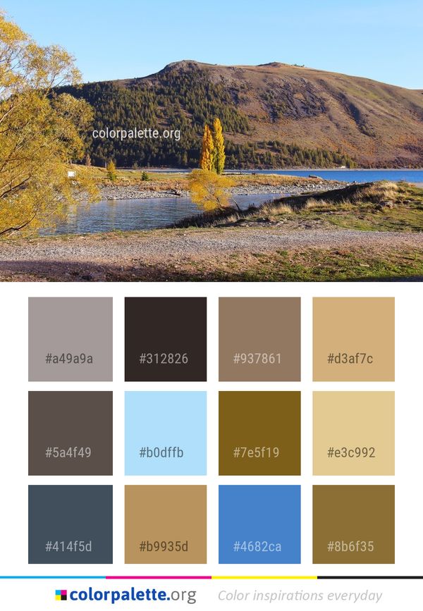 Nature Reflection Water Color Palette