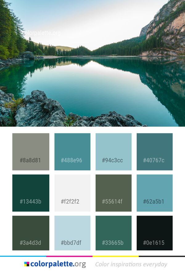 Reflection Water Nature Color Palette