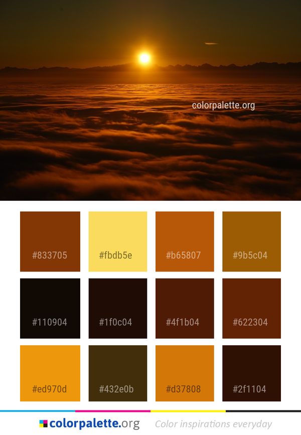 Sky Afterglow Horizon Color Palette