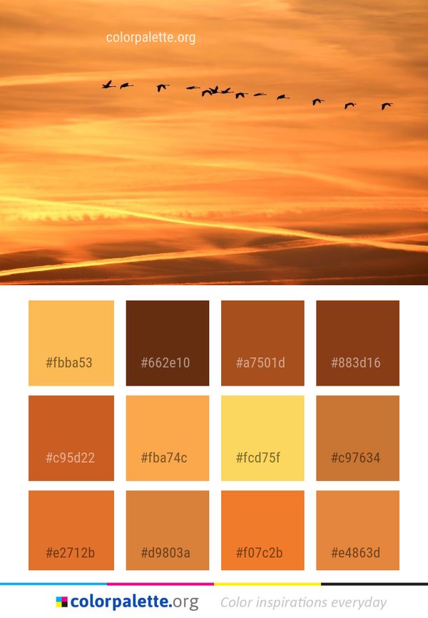 Sky Afterglow Horizon Color Palette