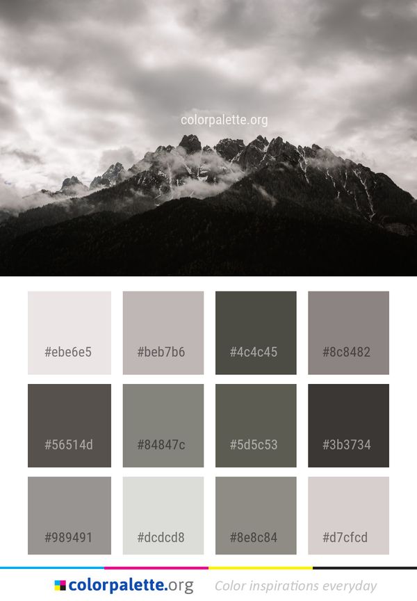 Sky Mountainous Landforms Cloud Color Palette
