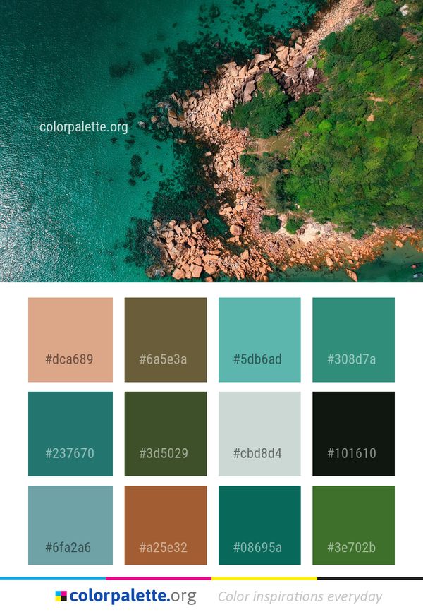 Water Green Vegetation Color Palette