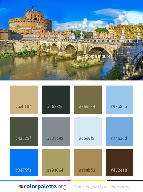 Landmark Waterway Tourist Attraction Color Palette