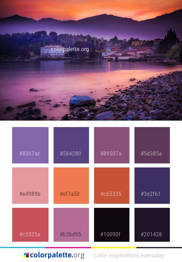 Nature Sky Reflection Color Palette