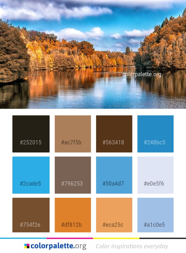 Reflection Nature Water Color Palette