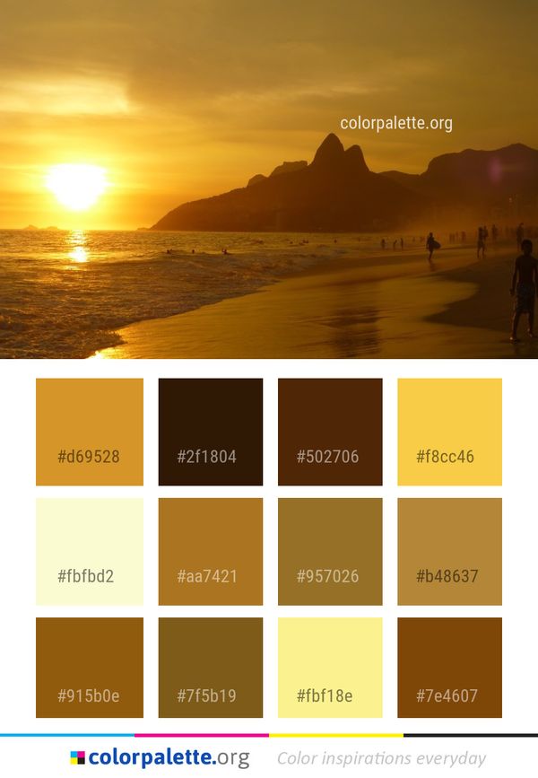 Sky Horizon Sunset Color Palette