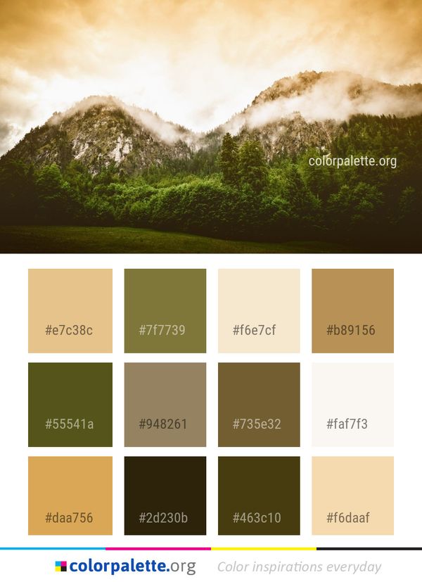 Sky Nature Mountainous Landforms Color Palette