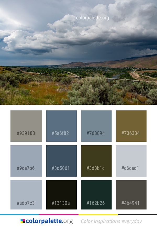 Cloud Sky Highland Color Palette