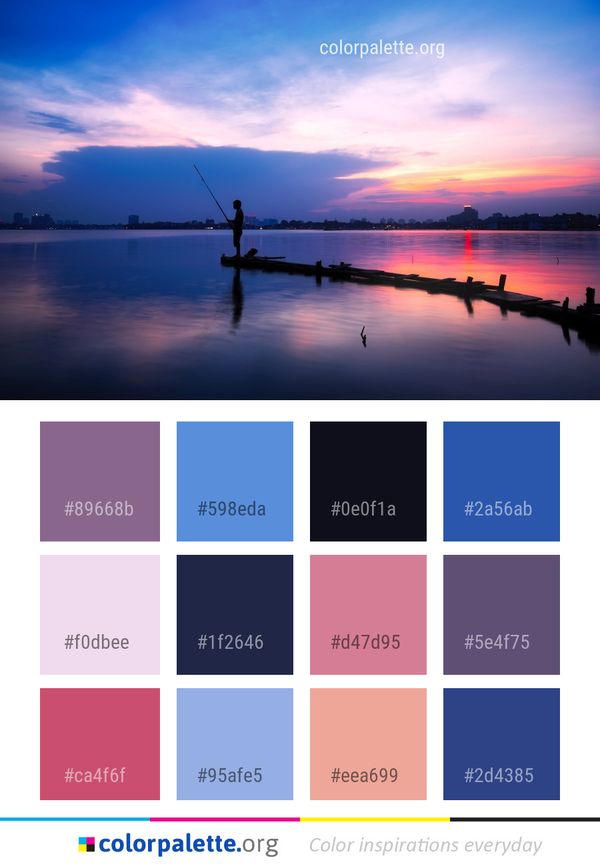 Reflection Sky Nature Color Palette