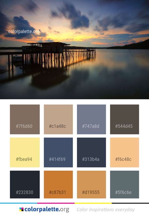 Reflection Sky Nature Color Palette