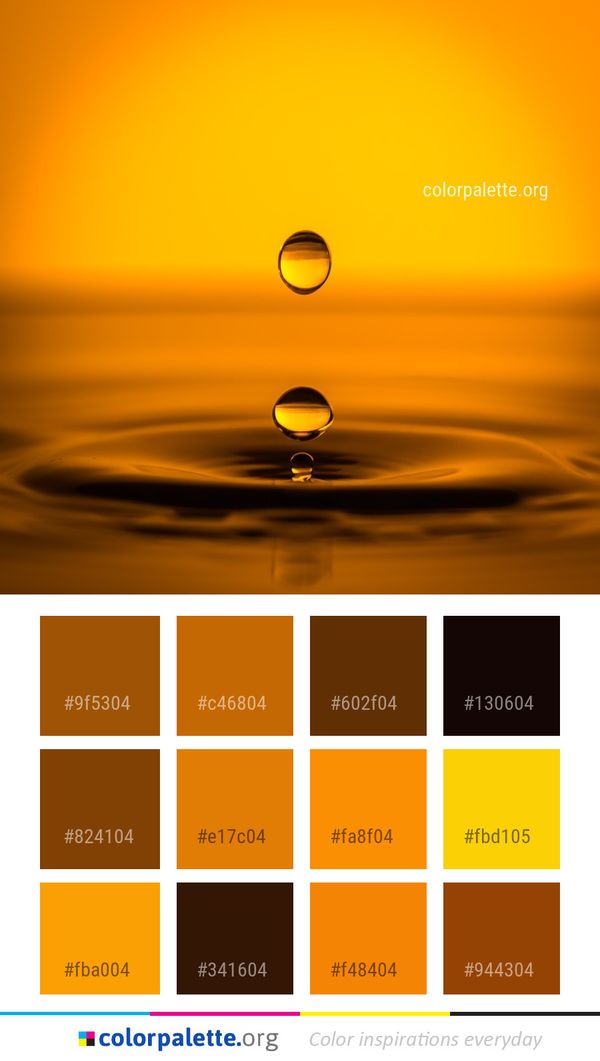 Water Drop Atmosphere Color Palette