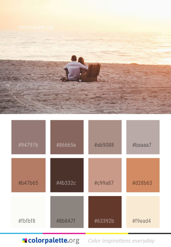 Sea Horizon Body Of Water Color Palette