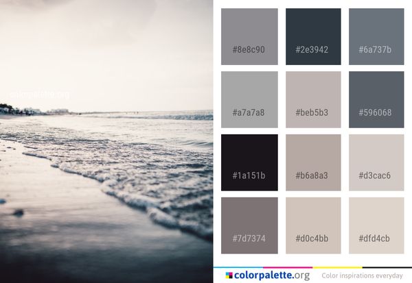 Sea Horizon Shore Color Palette