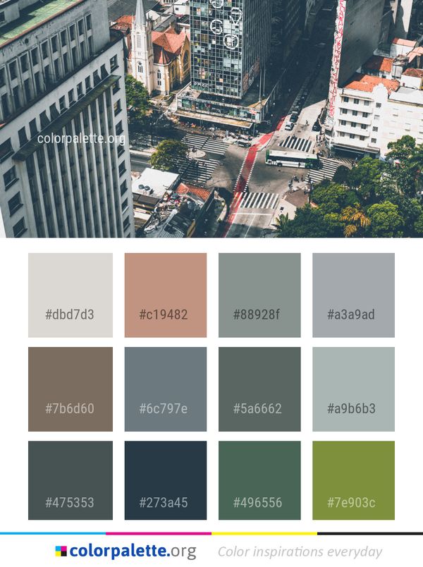 Metropolitan Area Urban City Color Palette